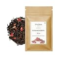 Zyanna Strawberry Tea - Fruity and Delicious Loose Leaf Green Tea Blend with Freeze-dried Strawberries and Natural Flavors (Strawberry Tea, 100gm)