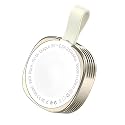 Zybux 2.5W Magnetic Wireless Fast Charger for Apple Watch Ultra 2, Series 10/9/8/7/6/SE/SE2/5/4/3/2, Portable Type C & Lightning iWatch Charging Dock Compatible with iPhone Power Adapter, White-Gold