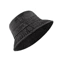 Zylioo XXL Denim Bucket Hat for Big Heads, Washed Fisherman Sun Hat