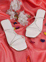 ZYLOV Women Flats Sandal White 5