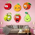 Zyozique Fruit Theme Birthday Cardstock Cutout with Glue Dot for Kids Theme for Baby Shower Happy Birthday Decorations Supplies (Pack of 8)
