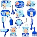 Zyozique My First Hair Cut Props - Mundan Ceremony Kit for Baby Boy (Pack of 16)