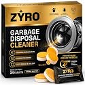 Zyro Garbage Disposal Cleaner Tablets – 24 Pack | Kitchen Sink Drain Cleaner & Deodorizer | Eliminates Odors | Fights Grease & Food Buildup | Foaming Citrus Fresh | 1 Year Supply