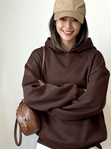 Zyrofit Women Full Sleeve Solid Hooded Sweatshirt