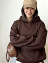 Zyrofit Women Full Sleeve Solid Hooded Sweatshirt