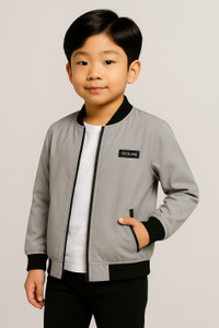 zyrona full sleeve solid boys jacket