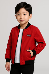 zyrona full sleeve solid boys jacket