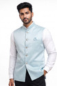 ZYXA Self Design Men Waistcoat