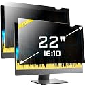 ZYY 2 PACK Computer Monitor Privacy Screen 22 Inch for 16:10 Aspect Ratio Desktop, Removable Monitor Anti Glare & Privacy Filters, Anti Spy Shield, UV Screen Protector, Anti Scratch Film